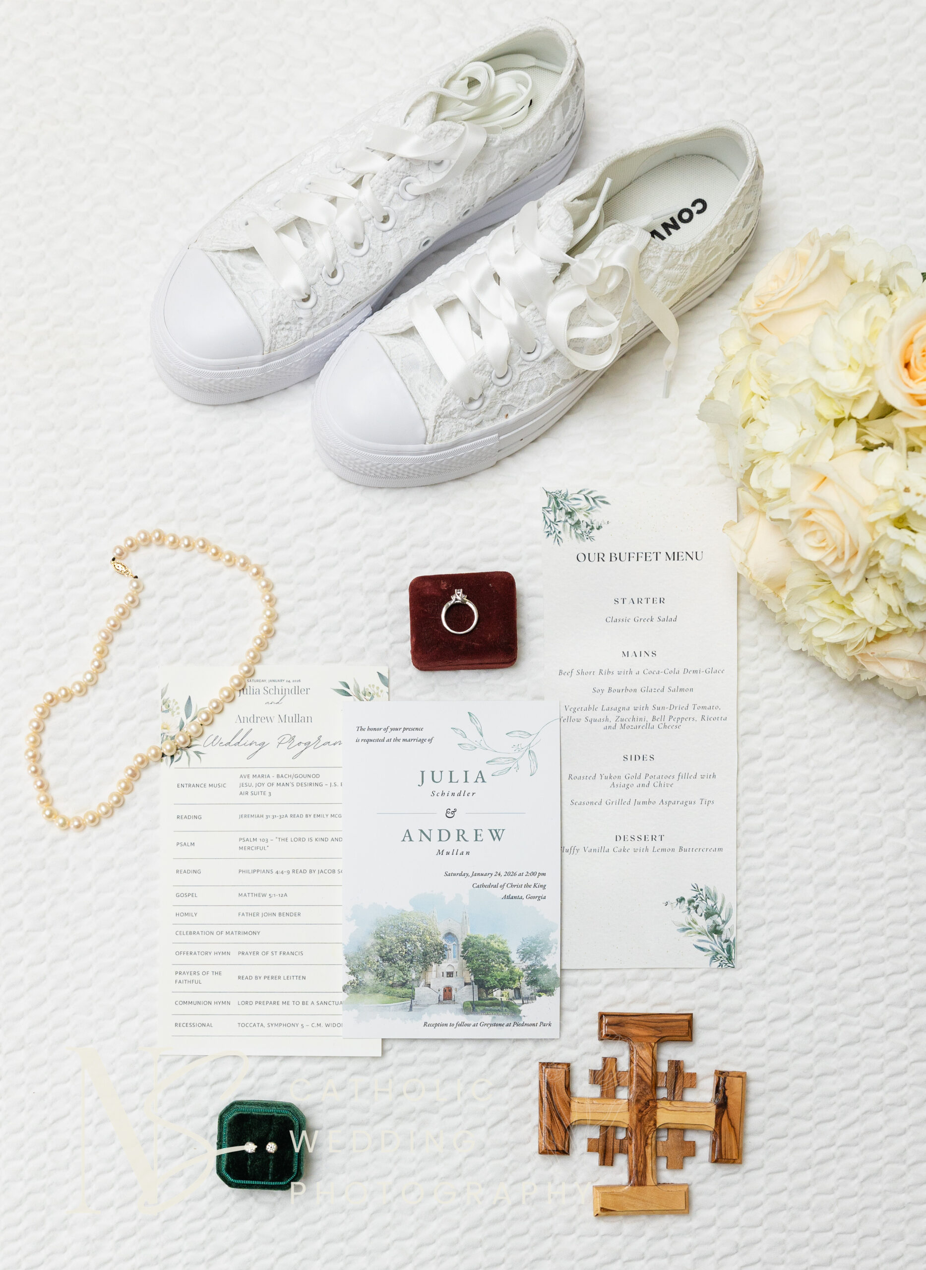 invitation suite for Piedmont Park wedding